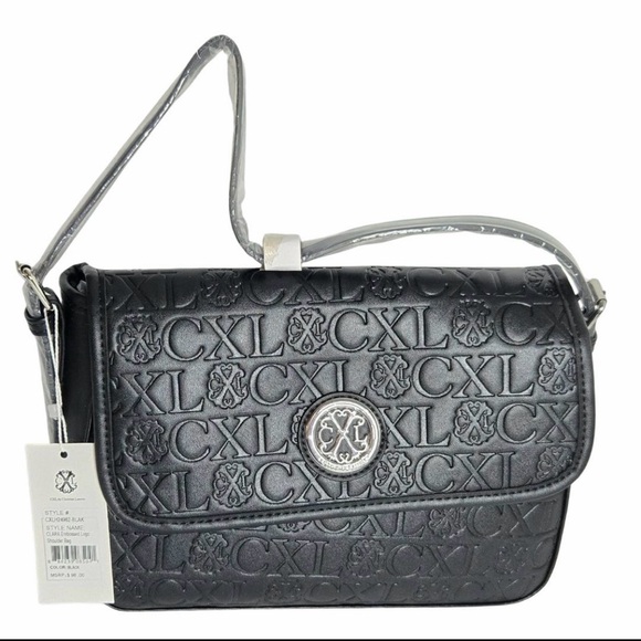 Christian Lacroix Handbags - Authentic CXL by Christian Lacroix Clara Embossed Logo shoulder bag-faux Leather